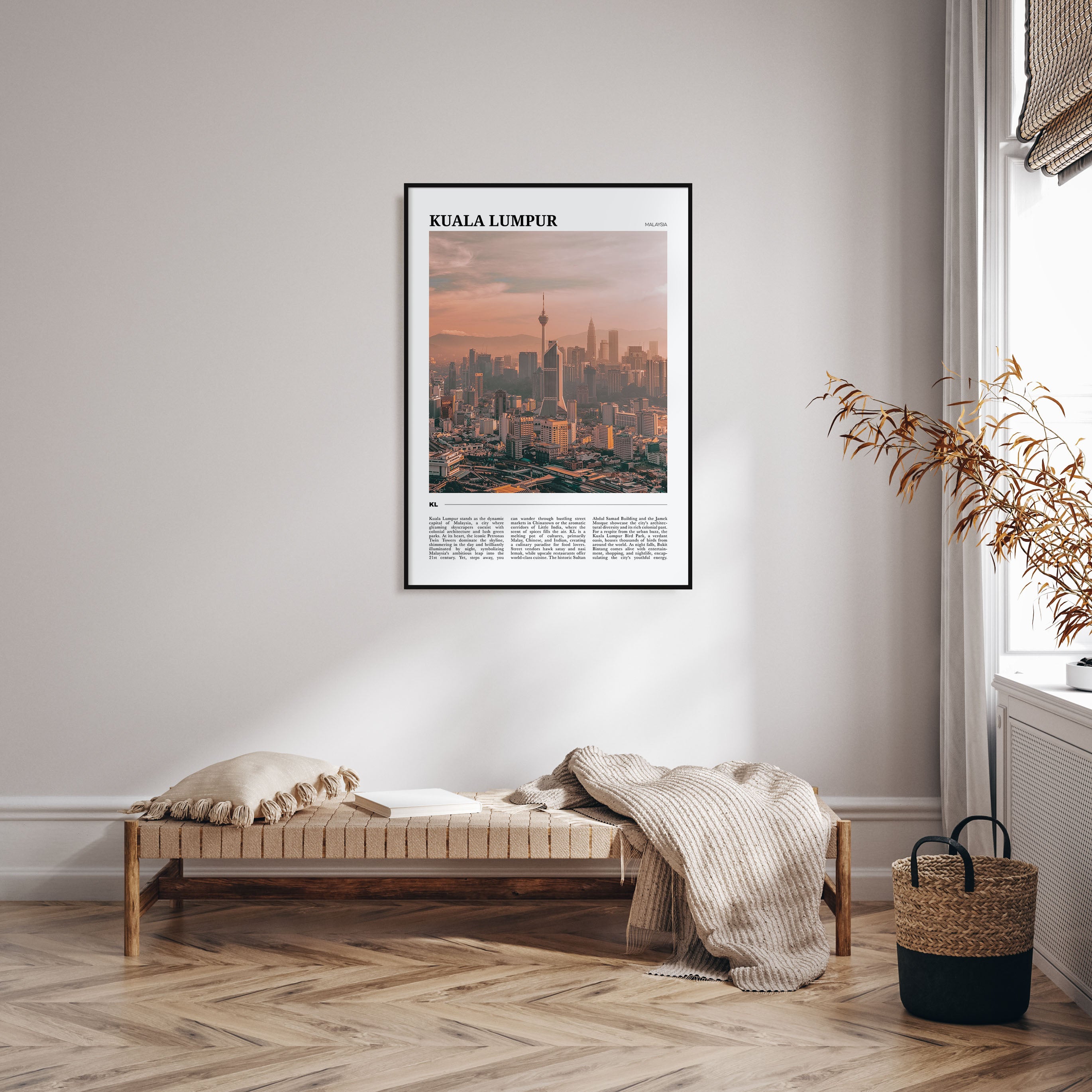 Kuala Lumpur Travel Color Poster