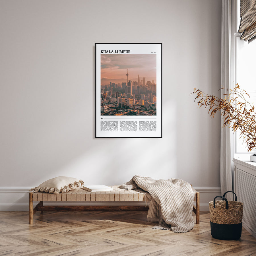 Kuala Lumpur Travel Color Poster