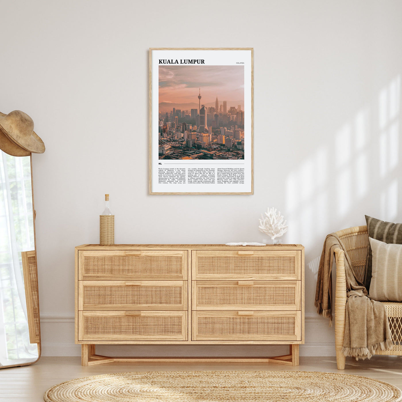 Kuala Lumpur Travel Color Poster