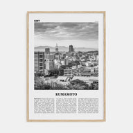 Kumamoto Travel B&W Poster
