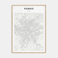 Kumasi Map Portrait Poster