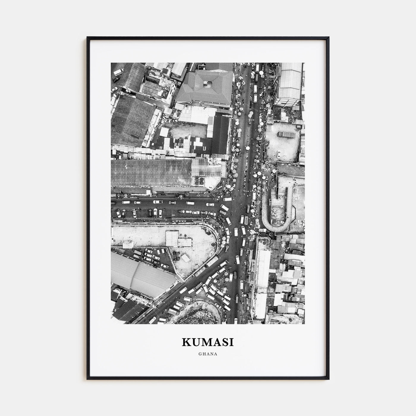 Kumasi Portrait B&W Poster