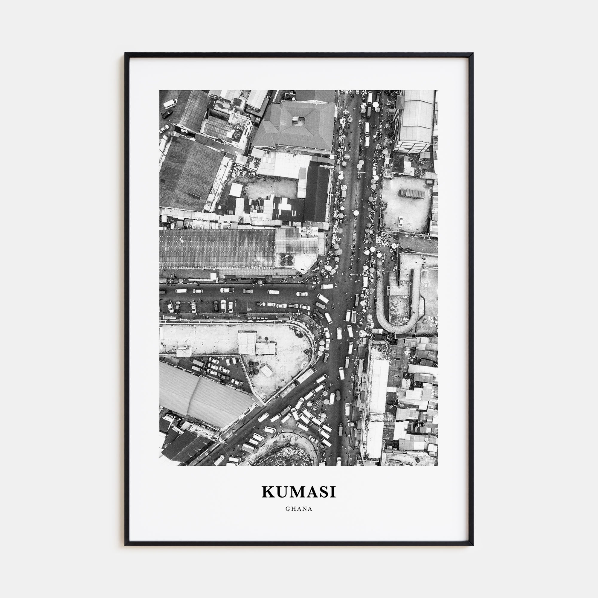 Kumasi Portrait B&W Poster