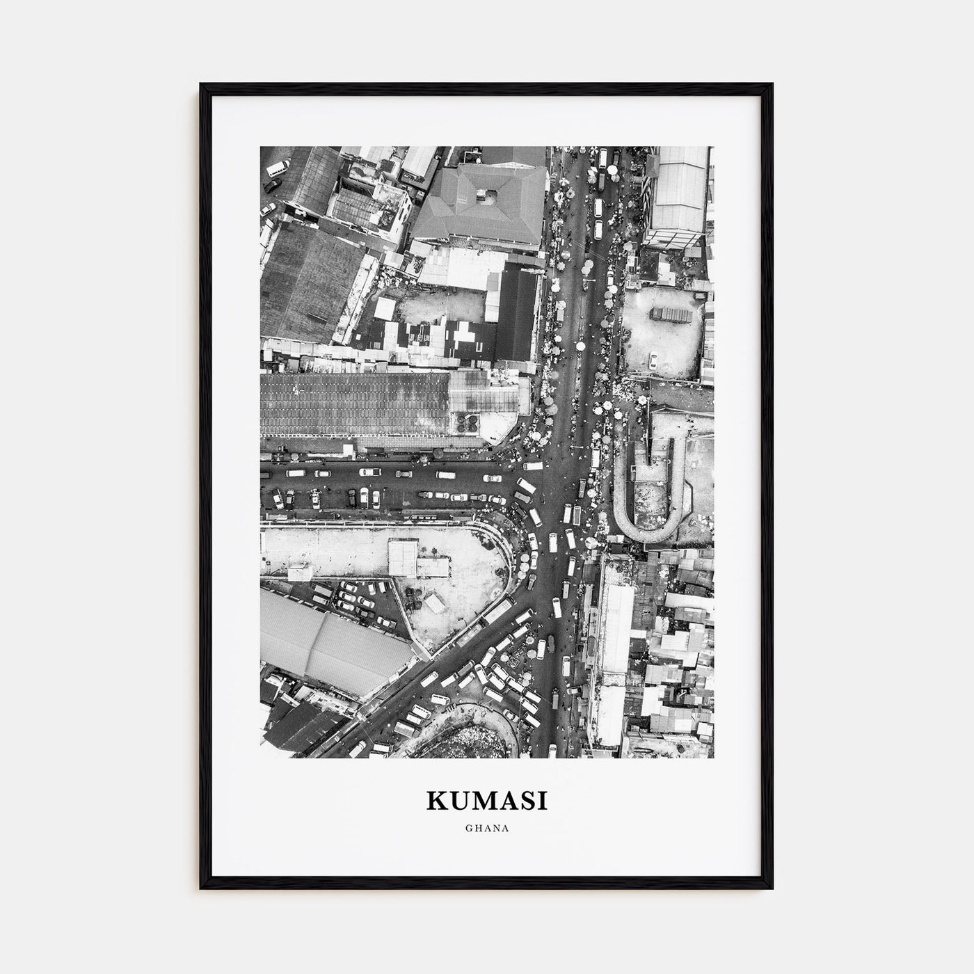 Kumasi Portrait B&W Poster