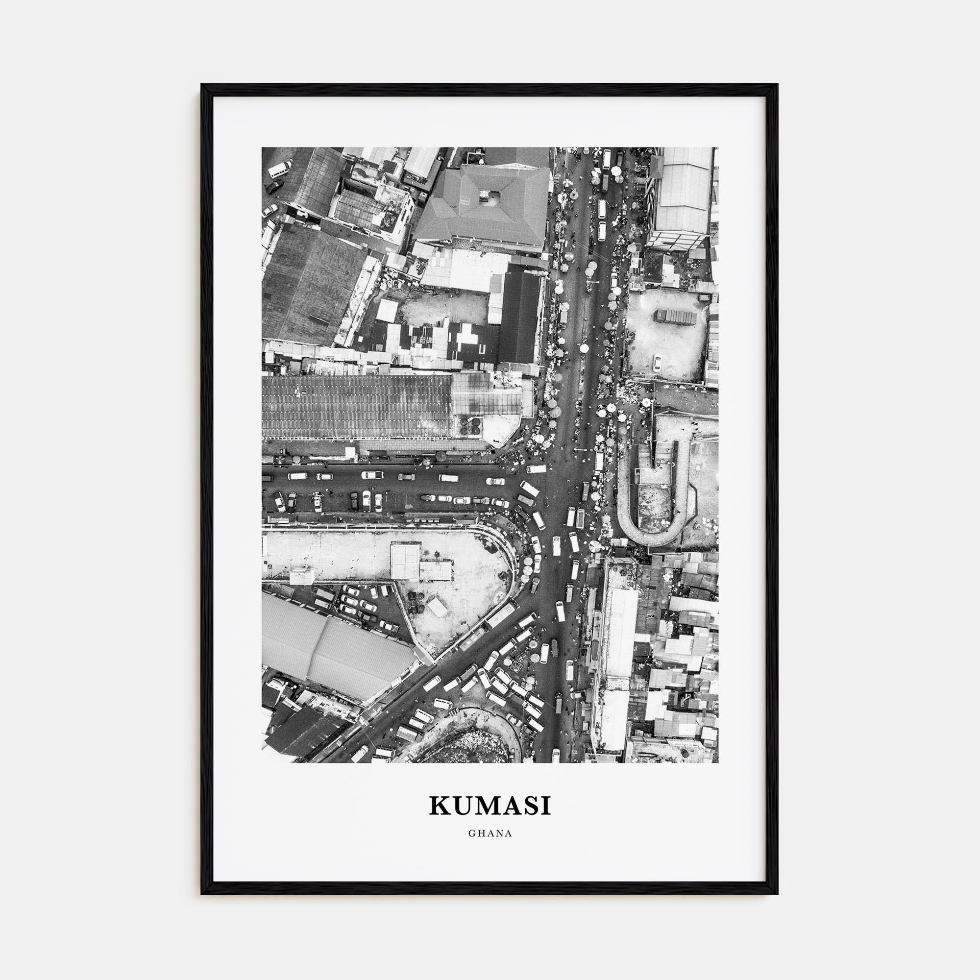Kumasi Portrait B&W Poster