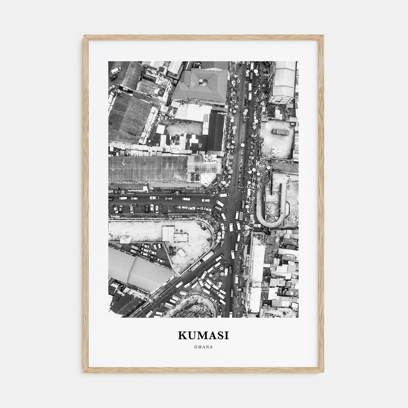 Kumasi Portrait B&W Poster