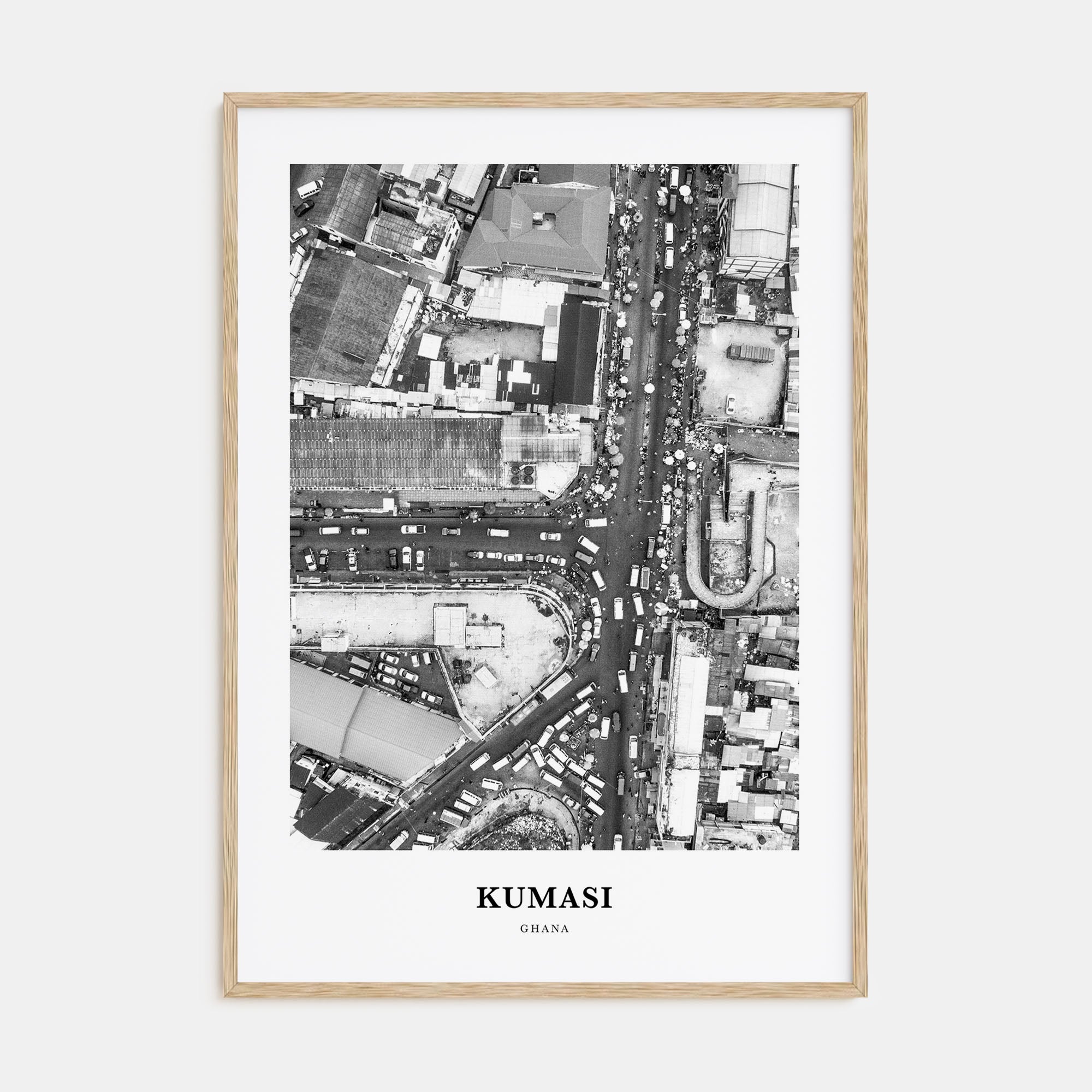 Kumasi Portrait B&W Poster