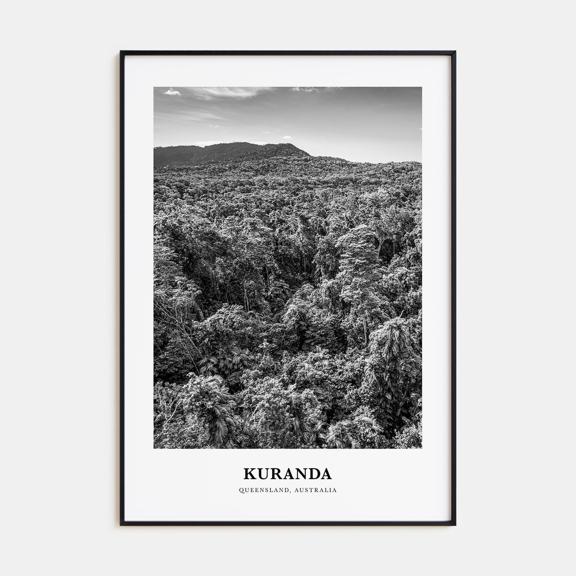 Kuranda Portrait B&W Poster