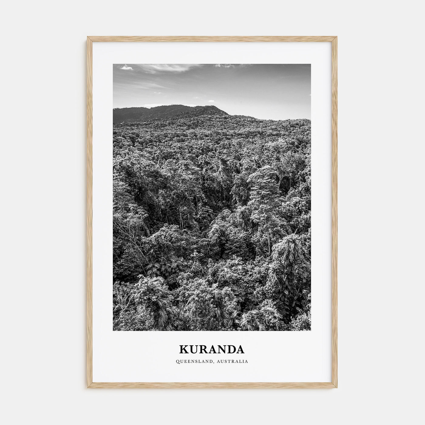 Kuranda Portrait B&W Poster