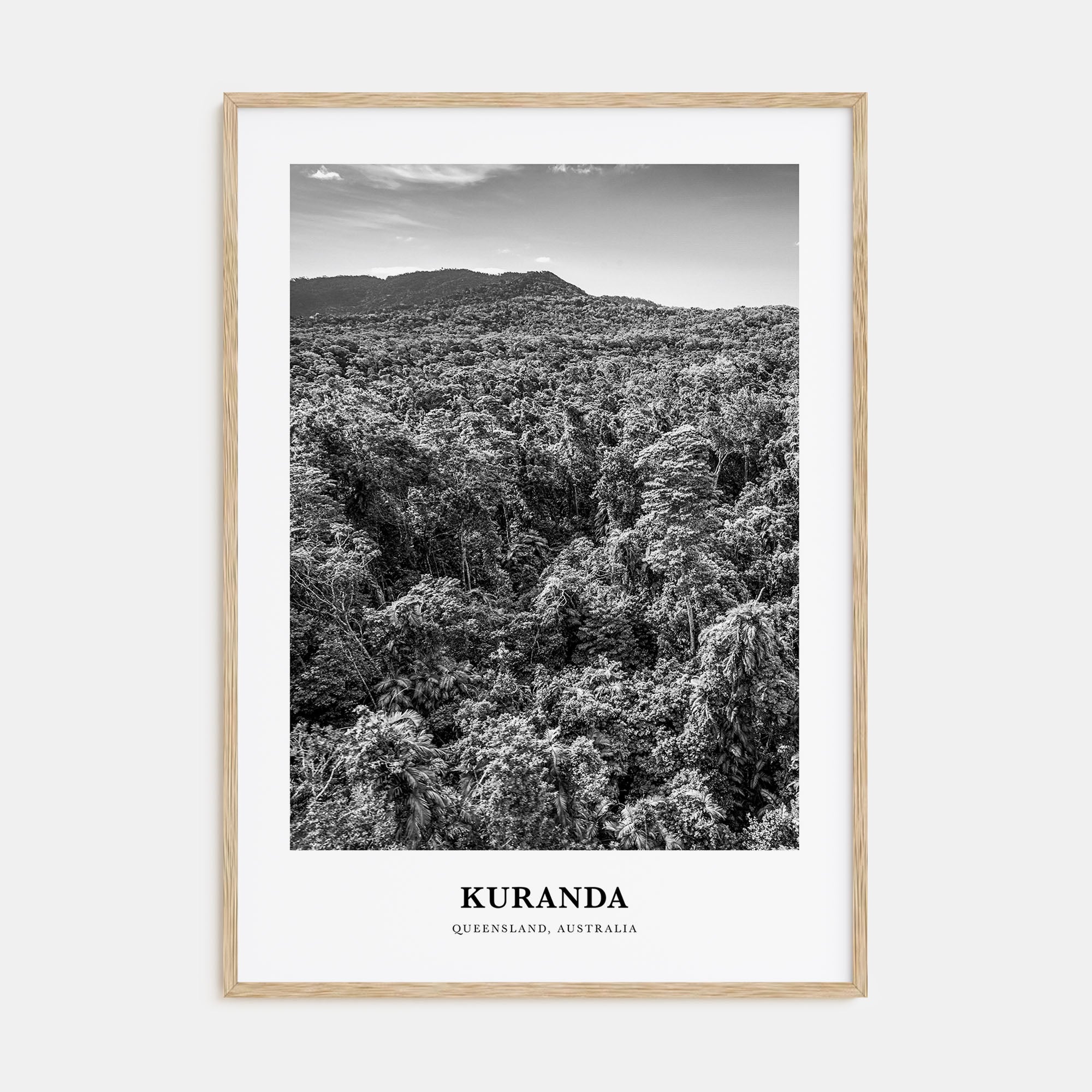 Kuranda Portrait B&W Poster