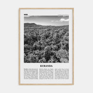 Kuranda Travel B&W Poster