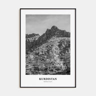Kurdistan Portrait B&W Poster
