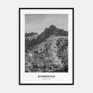 Kurdistan Portrait B&W Poster