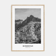 Kurdistan Portrait B&W Poster