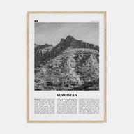 Kurdistan Travel B&W Poster
