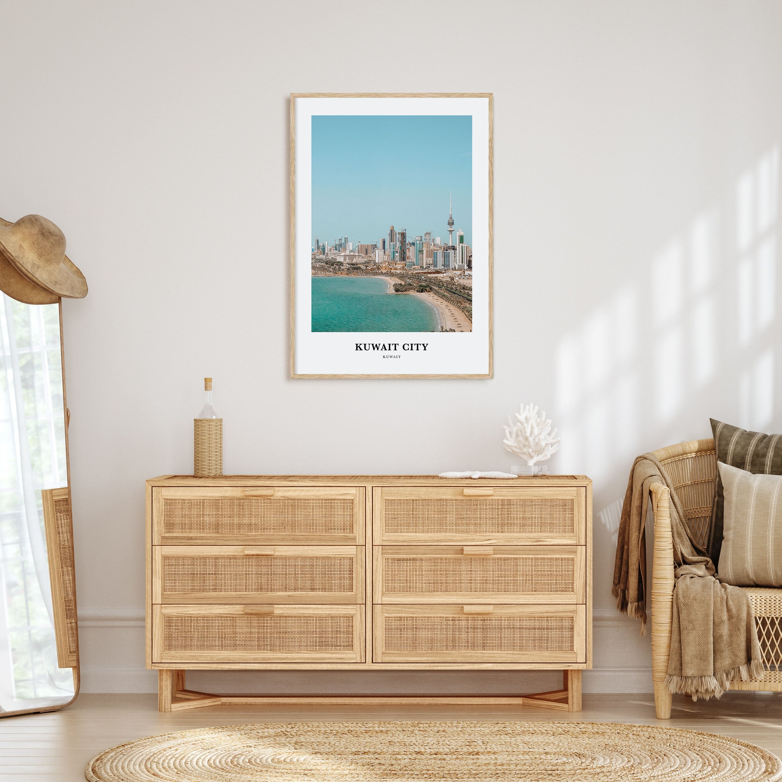 Kuwait City Portrait Color Poster