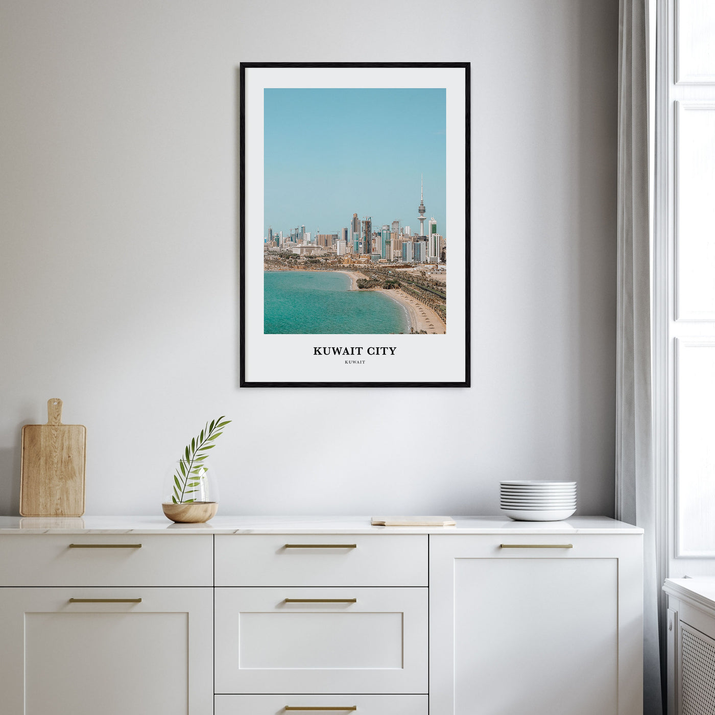 Kuwait City Portrait Color Poster