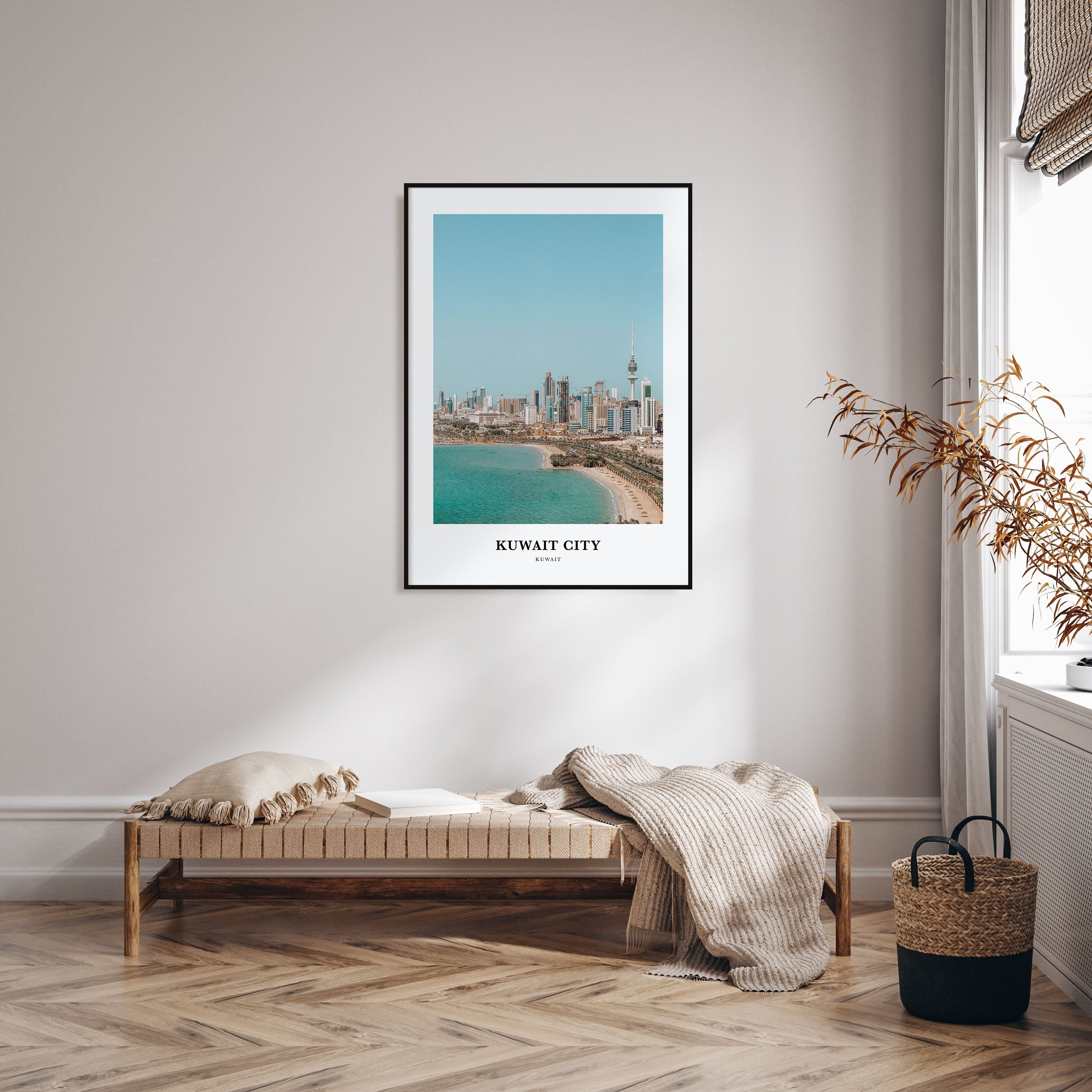 Kuwait City Portrait Color Poster