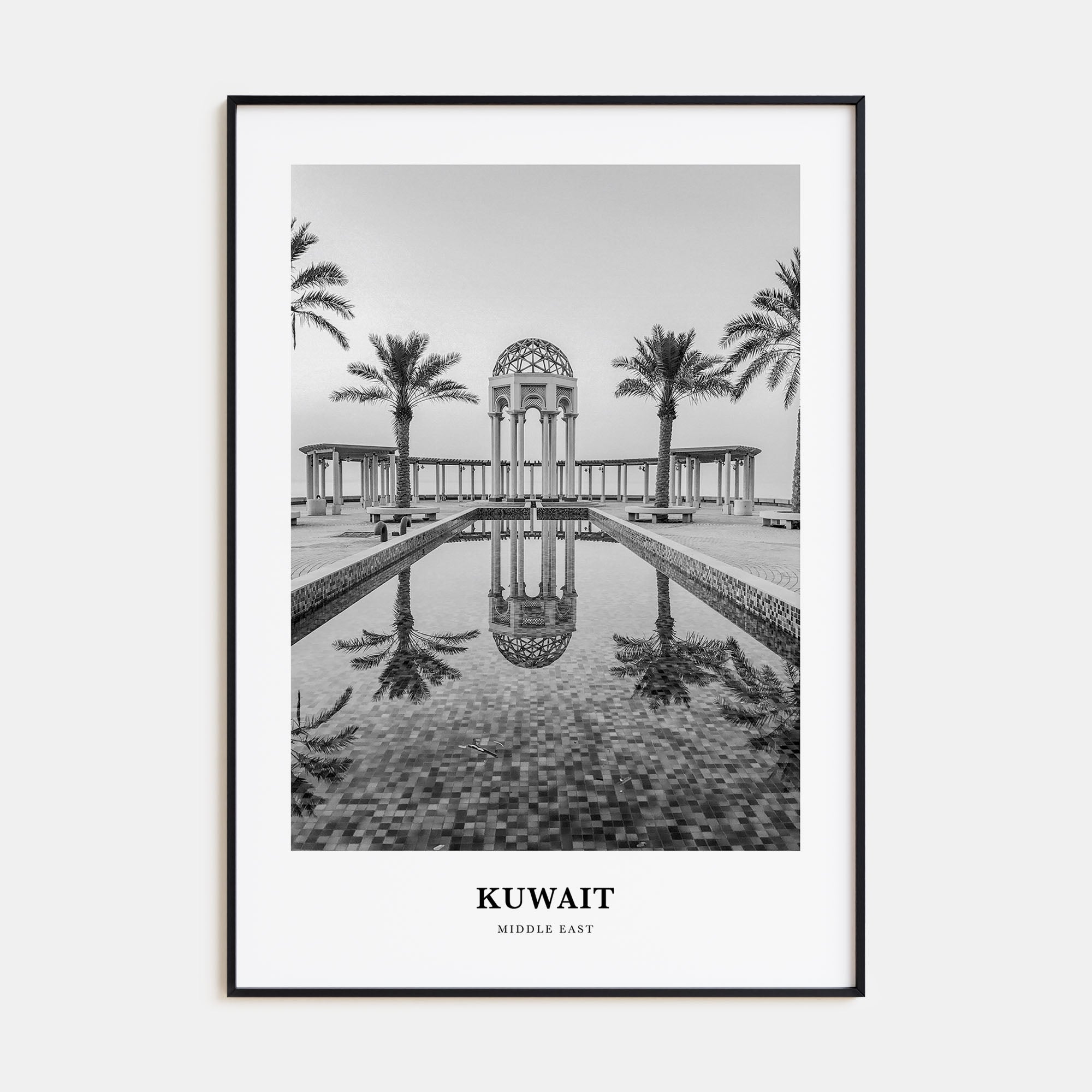 Kuwait Portrait B&W Poster