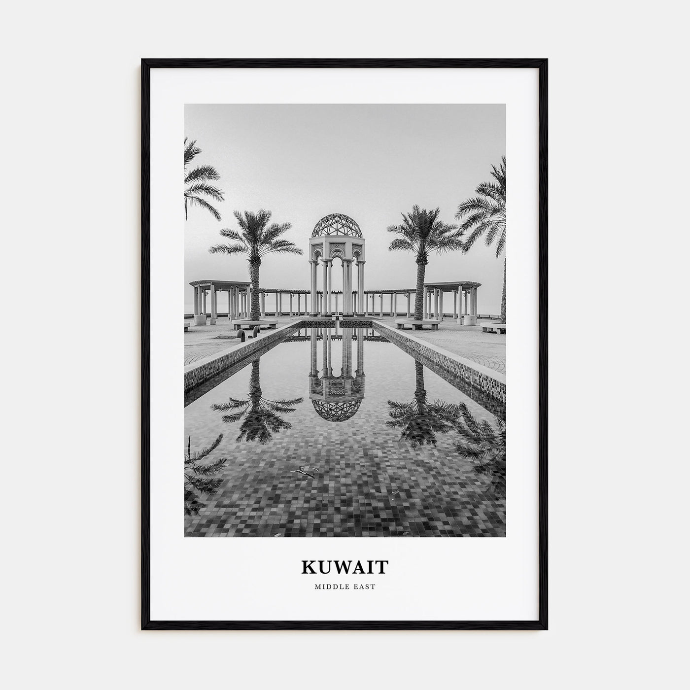 Kuwait Portrait B&W Poster