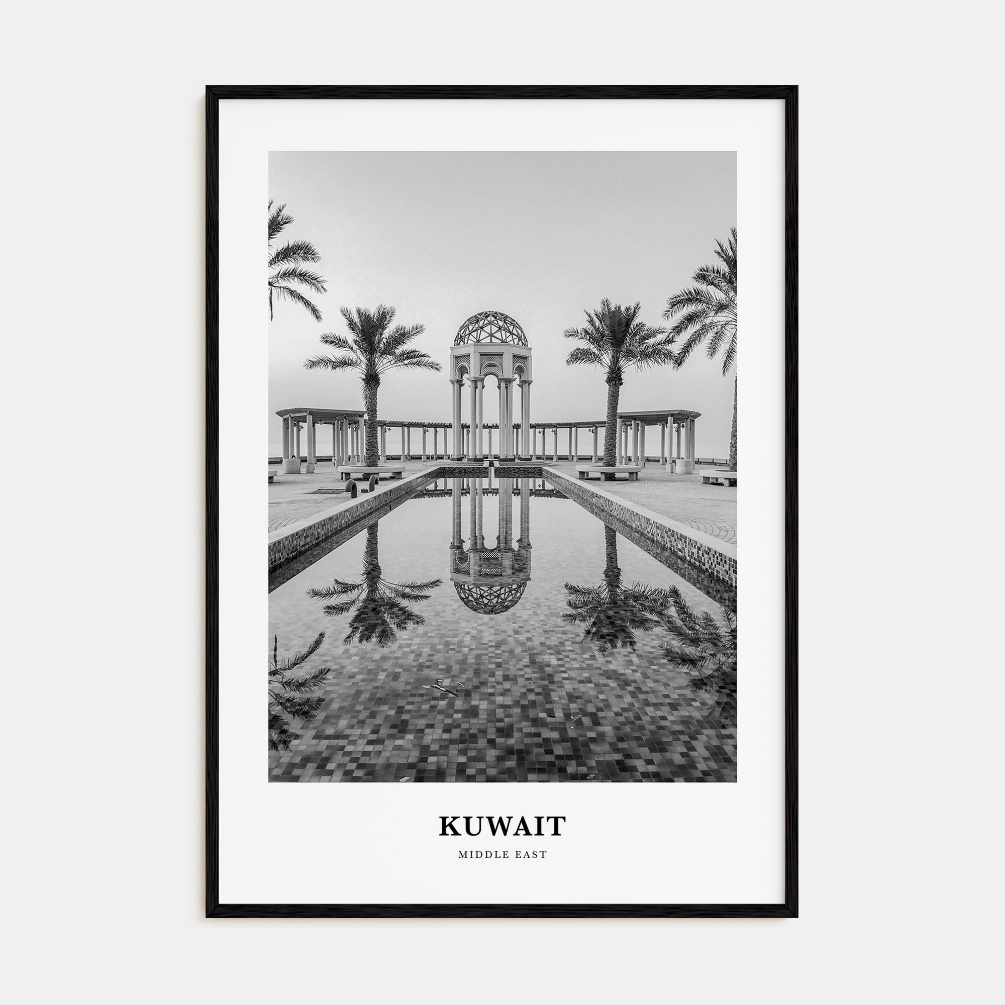 Kuwait Portrait B&W Poster