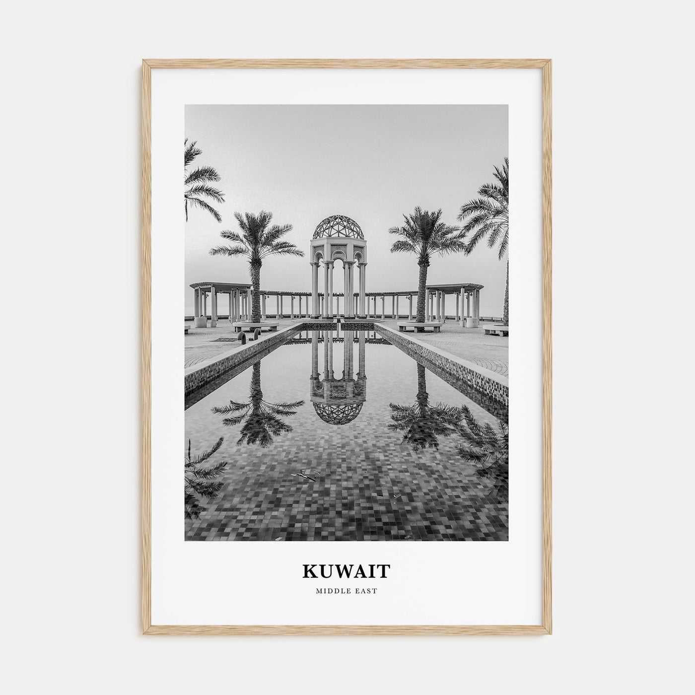 Kuwait Portrait B&W Poster