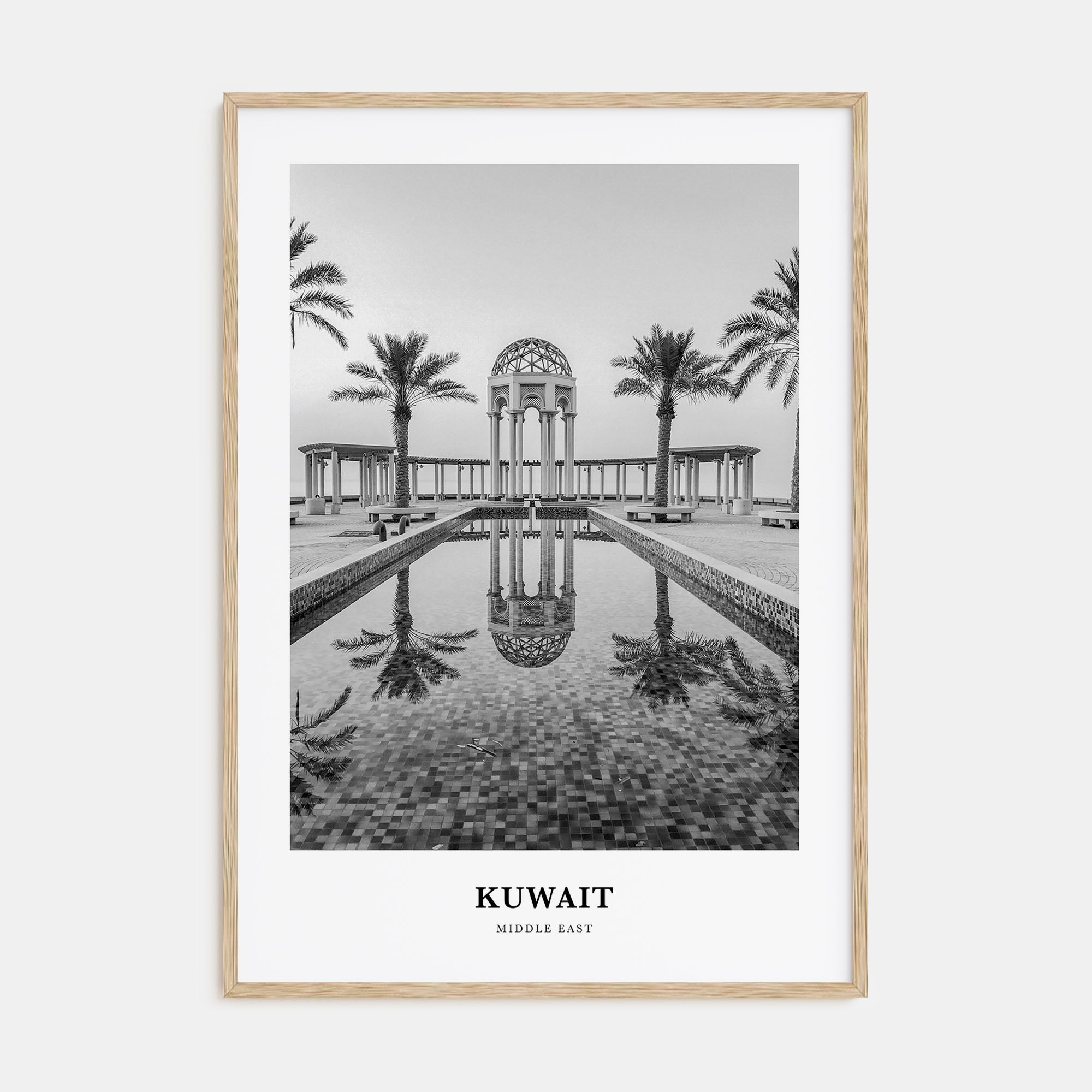Kuwait Portrait B&W Poster
