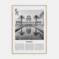Kuwait Travel B&W Poster