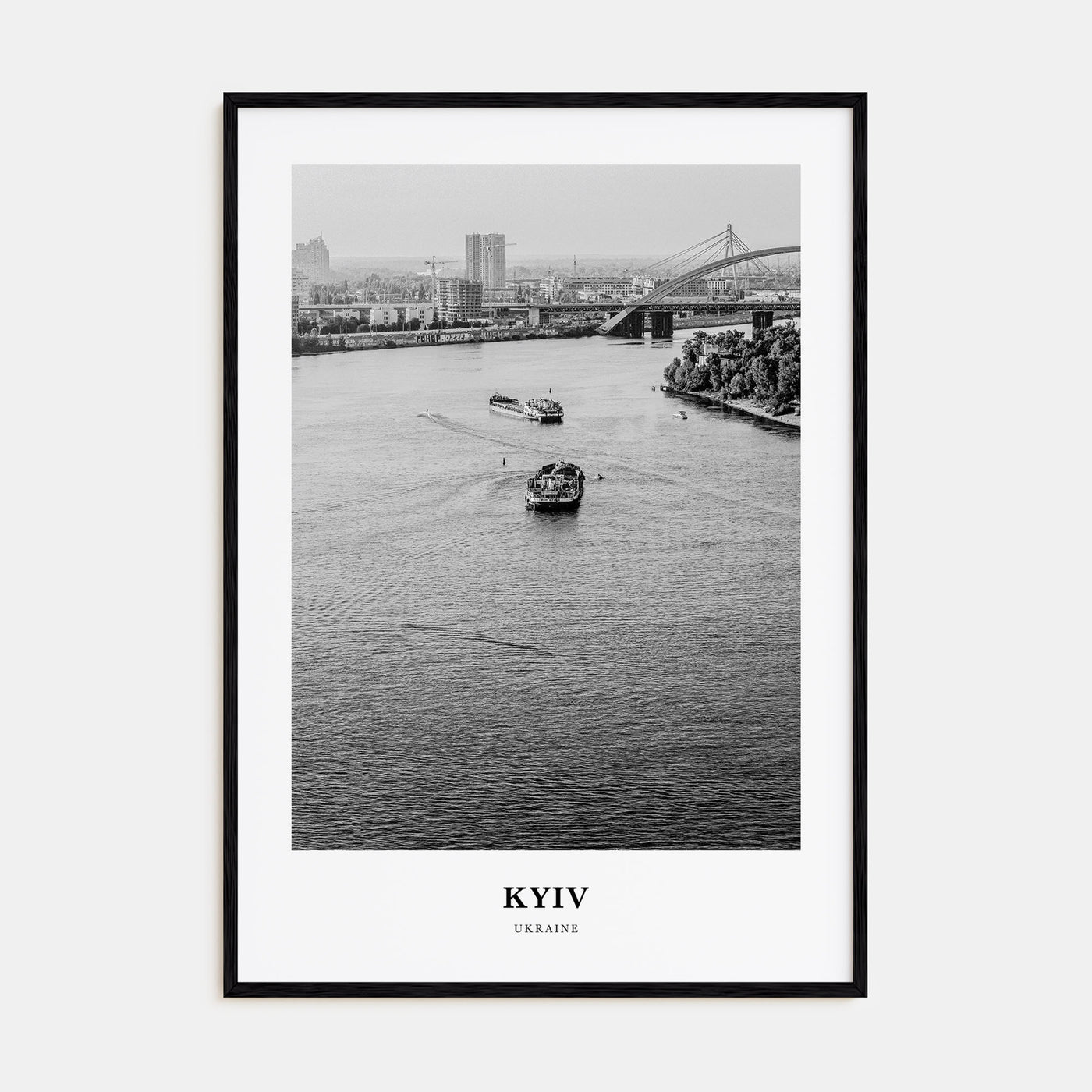 Kyiv Portrait B&W No 1 Poster