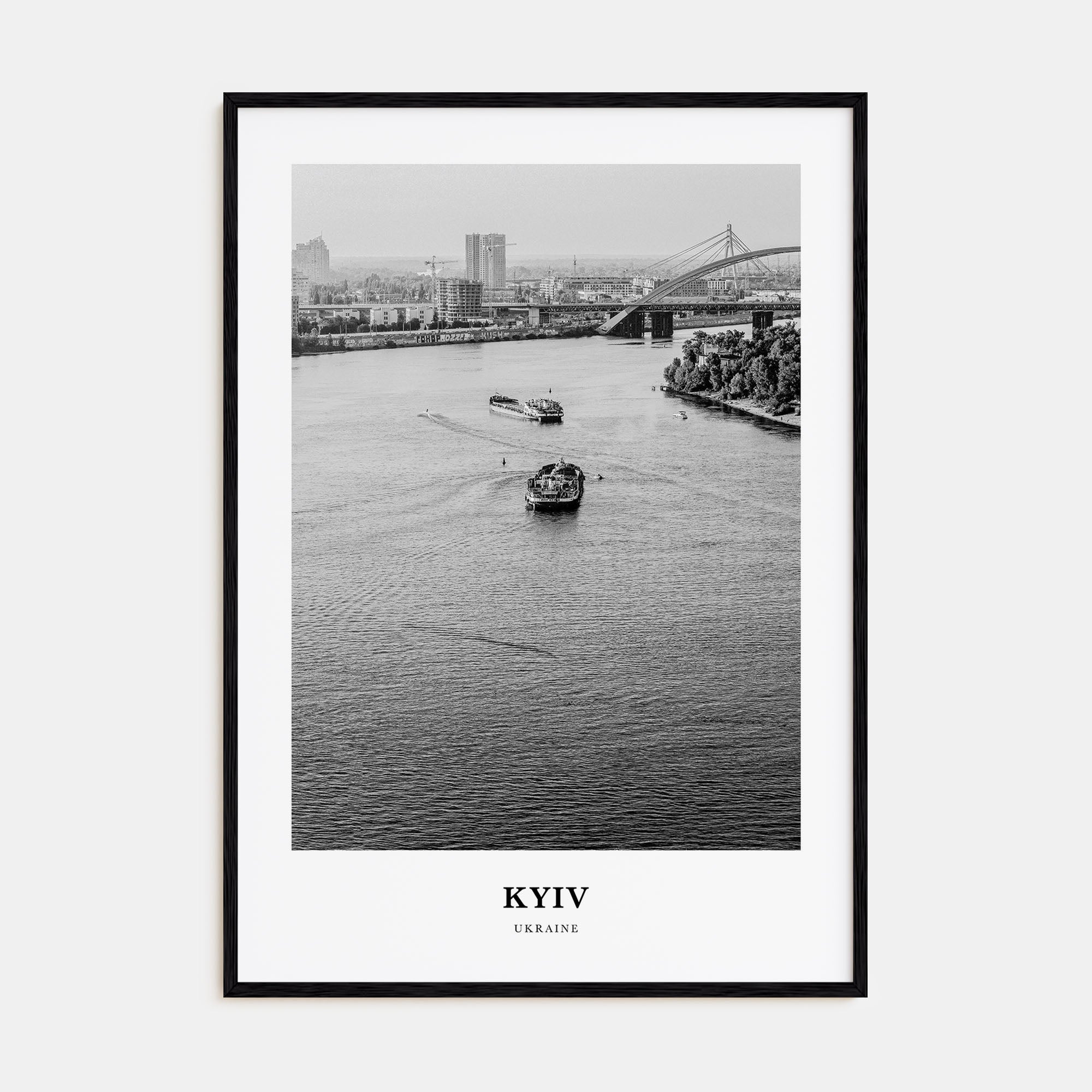 Kyiv Portrait B&W No 1 Poster