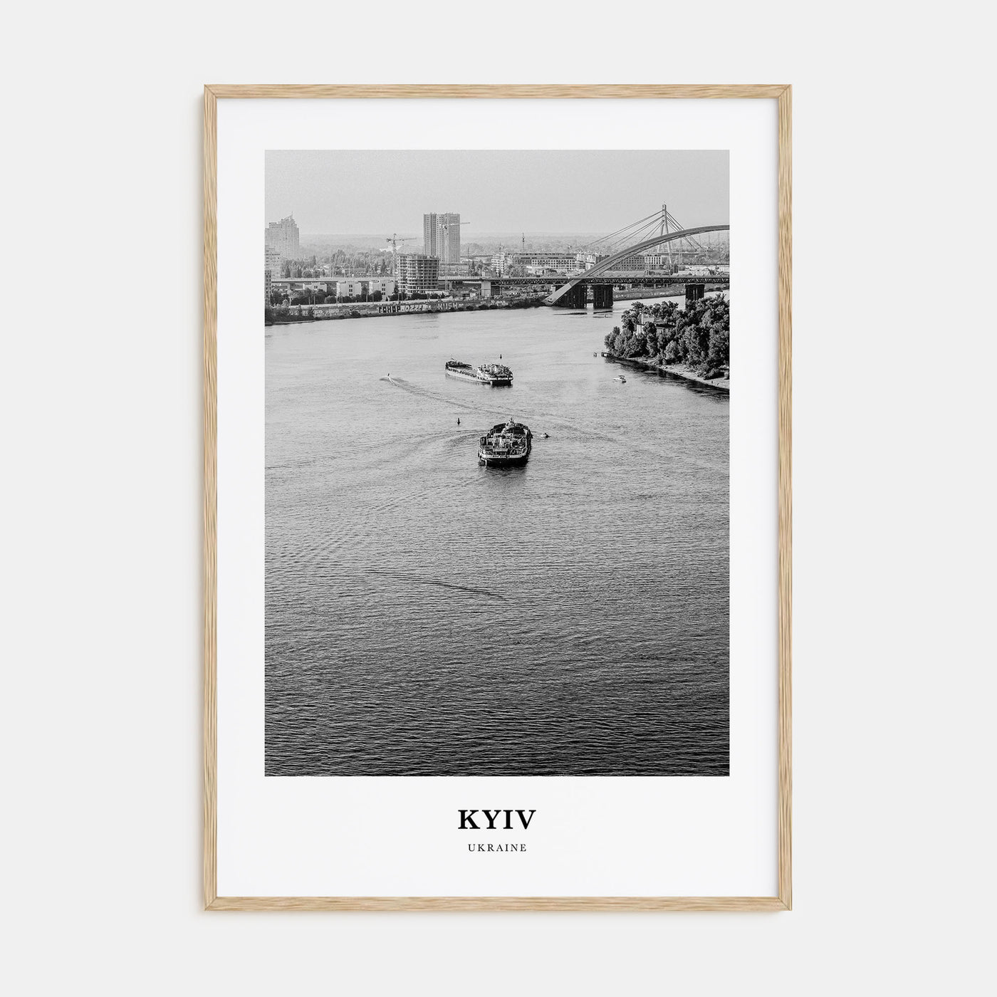 Kyiv Portrait B&W No 1 Poster
