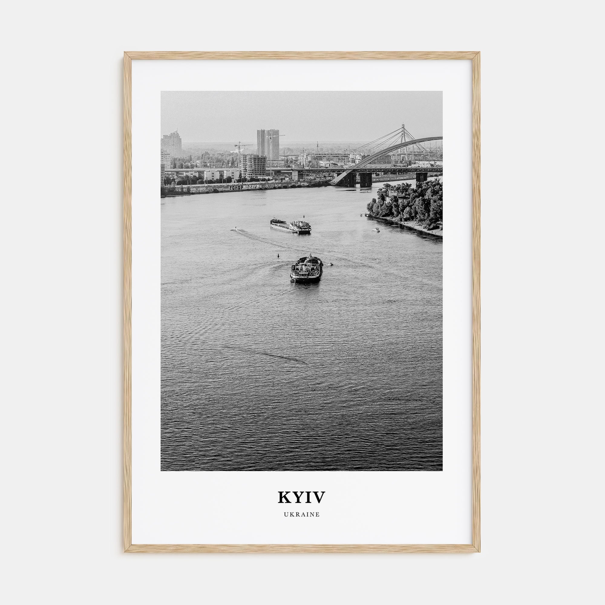 Kyiv Portrait B&W No 1 Poster