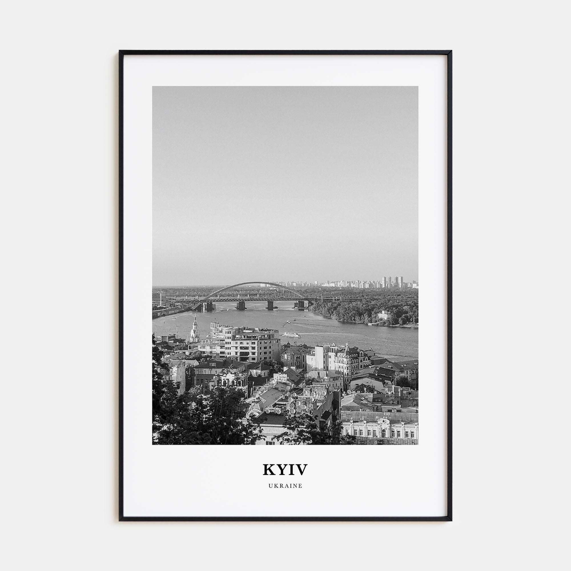 Kyiv Portrait B&W No 2 Poster