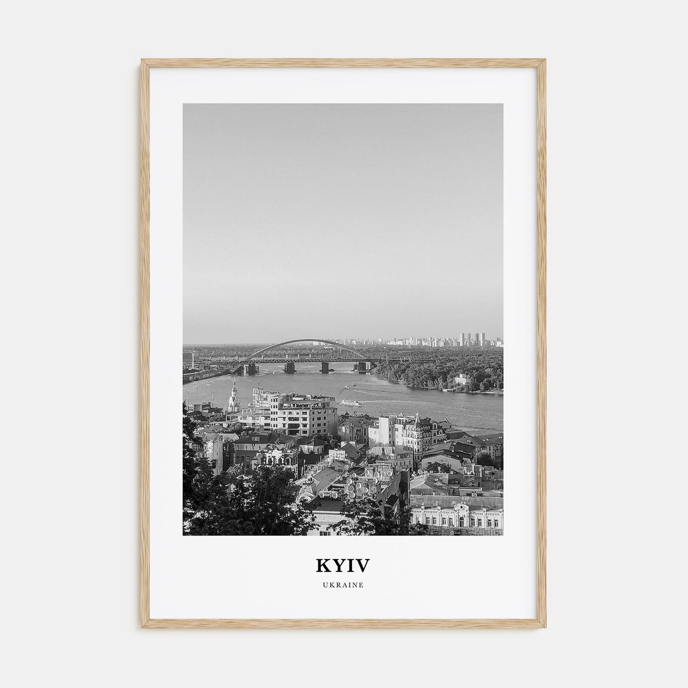 Kyiv Portrait B&W No 2 Poster