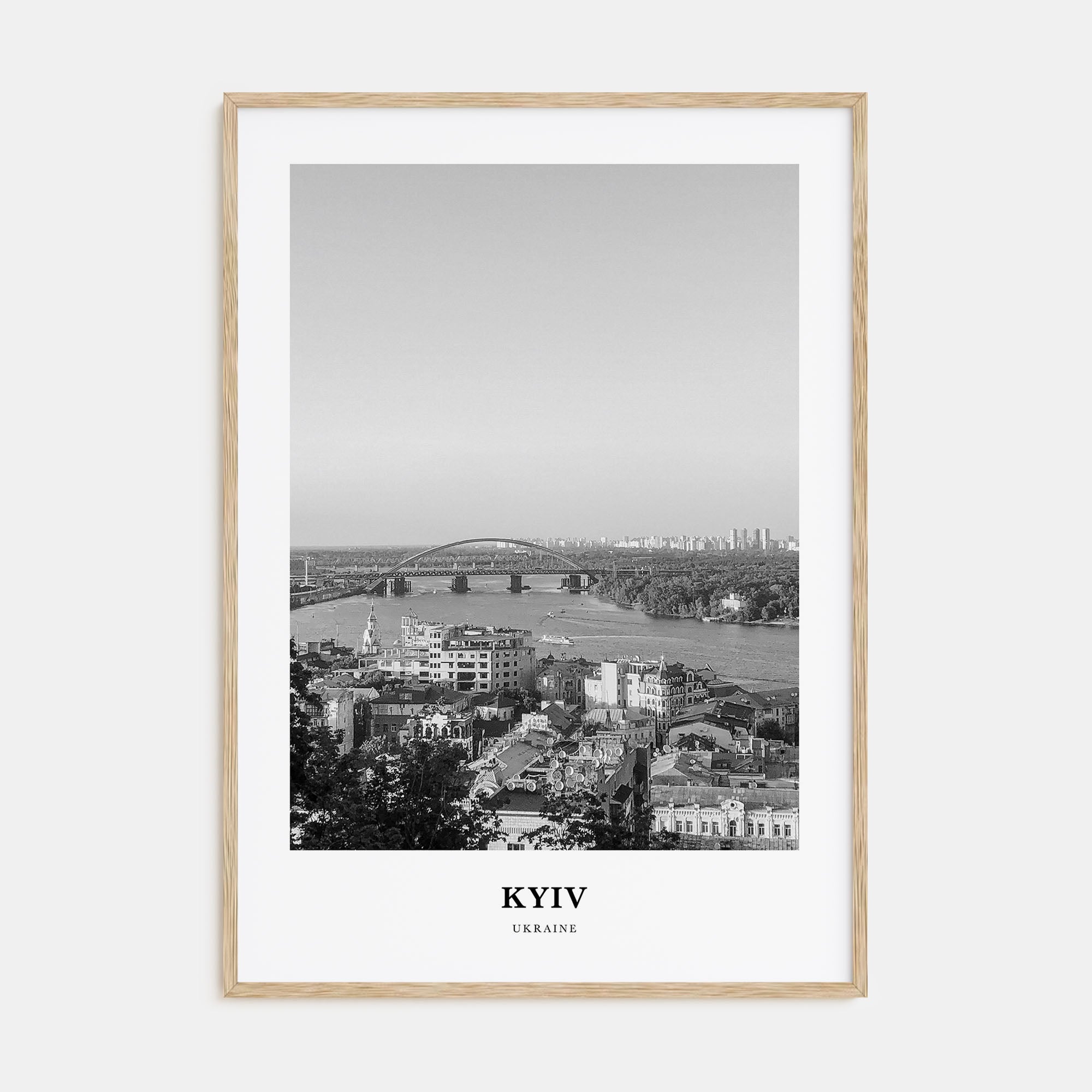 Kyiv Portrait B&W No 2 Poster