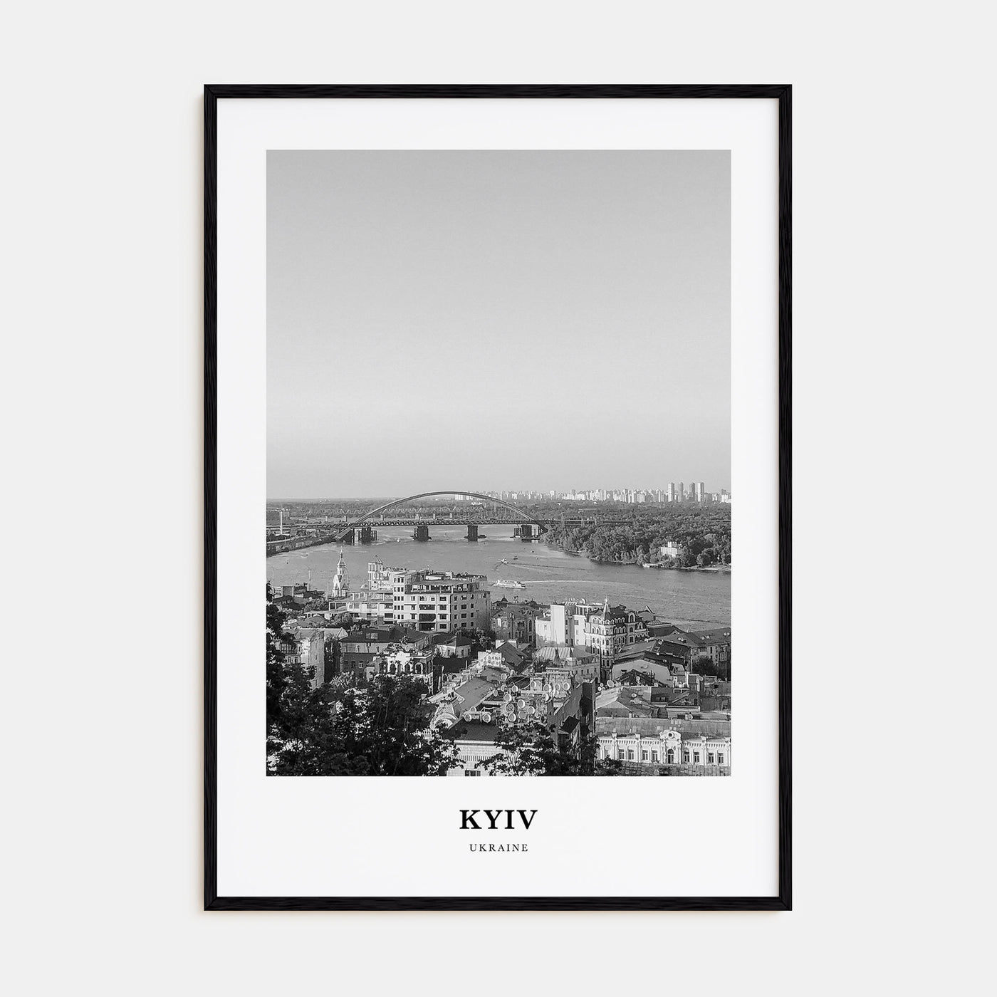 Kyiv Portrait B&W No 2 Poster