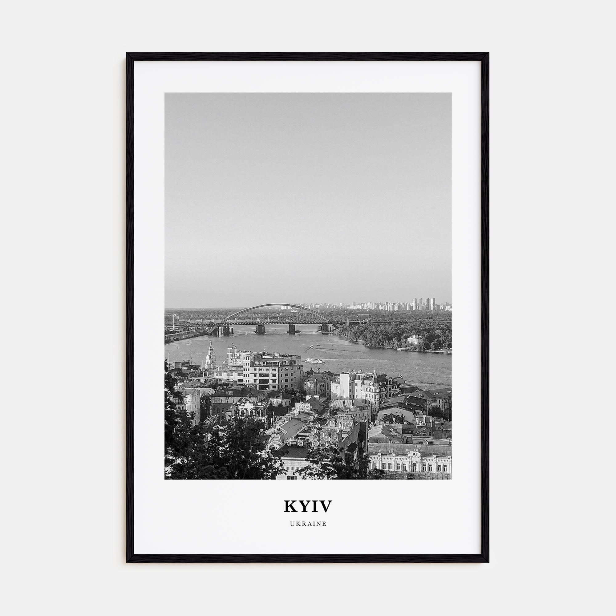 Kyiv Portrait B&W No 2 Poster