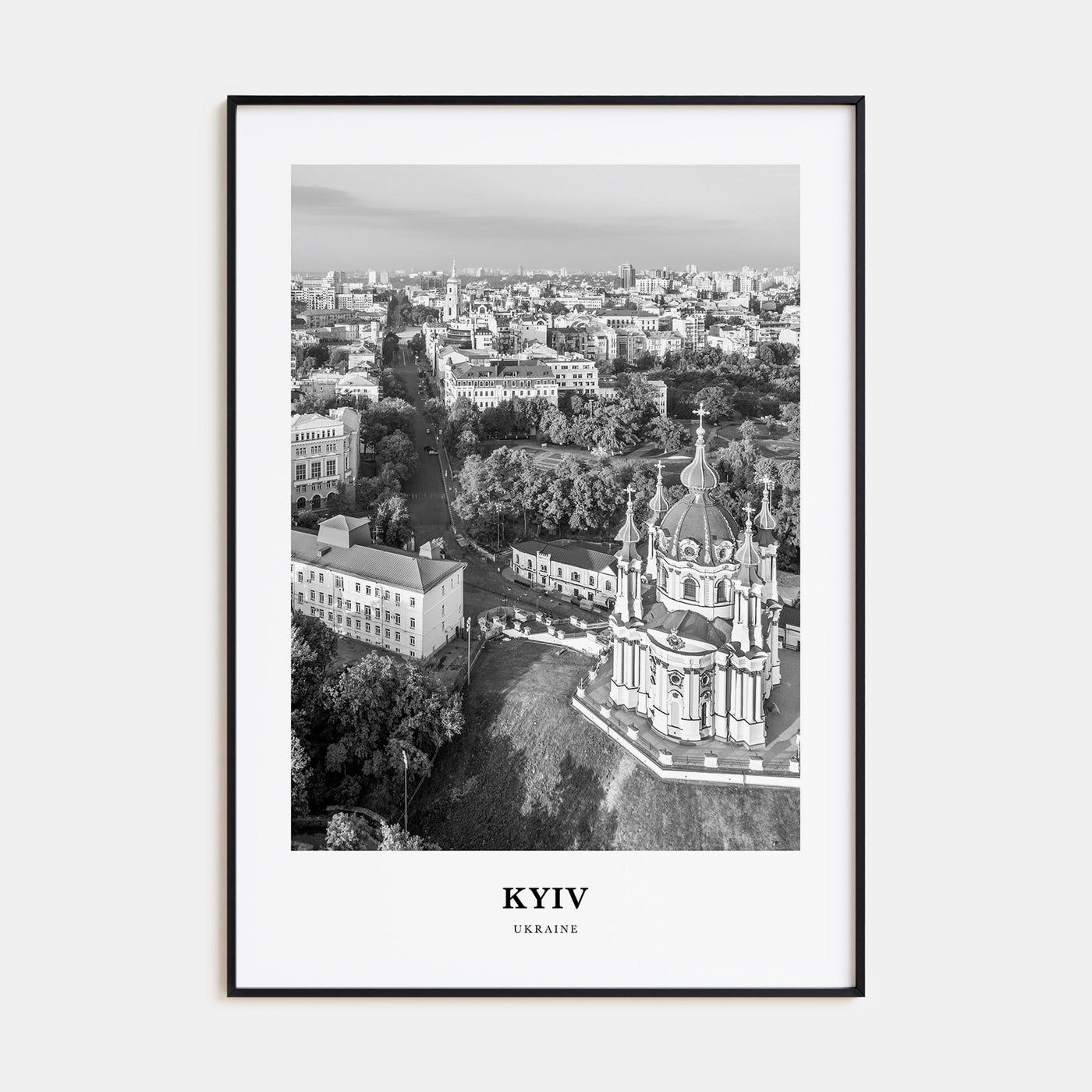 Kyiv Portrait B&W No 3 Poster