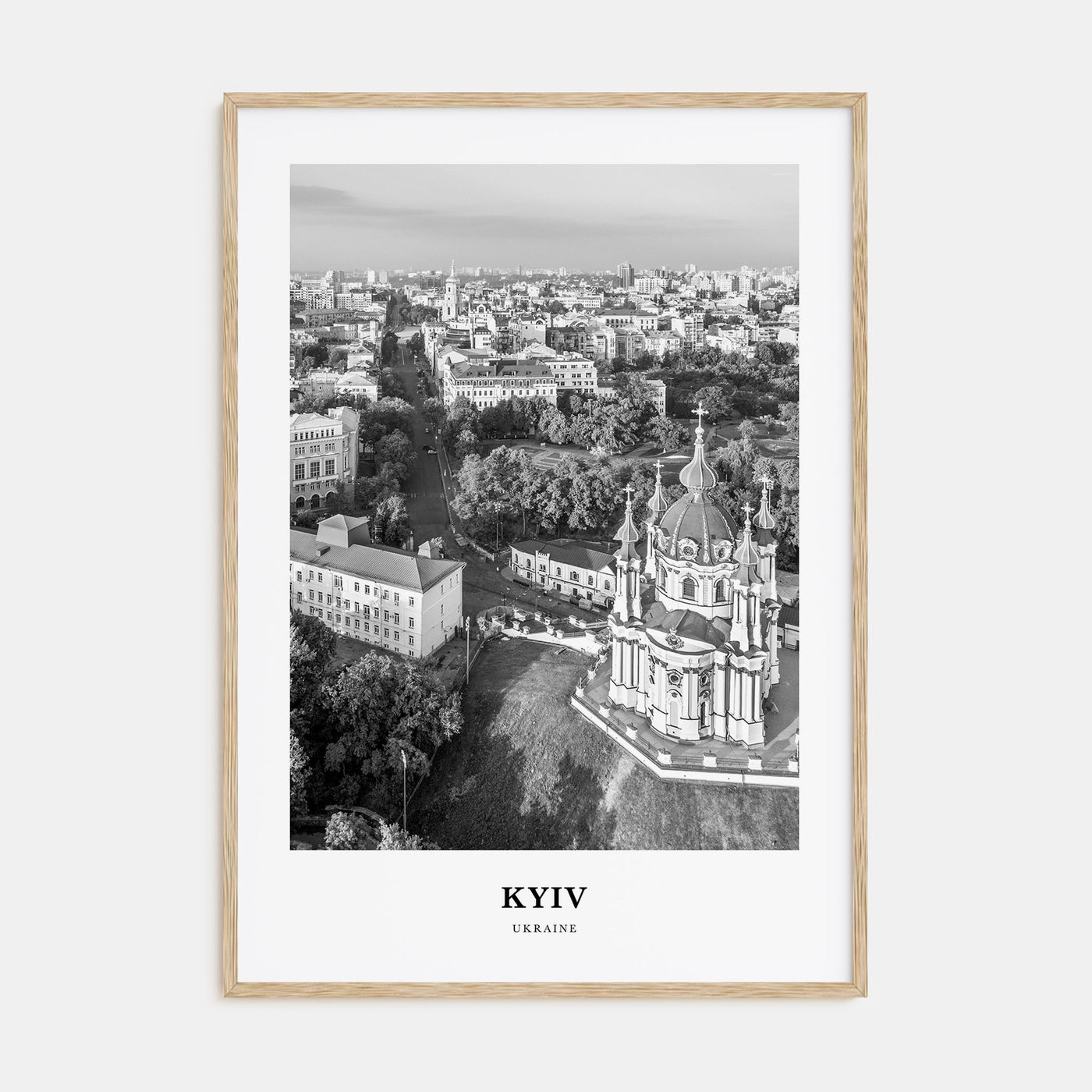 Kyiv Portrait B&W No 3 Poster