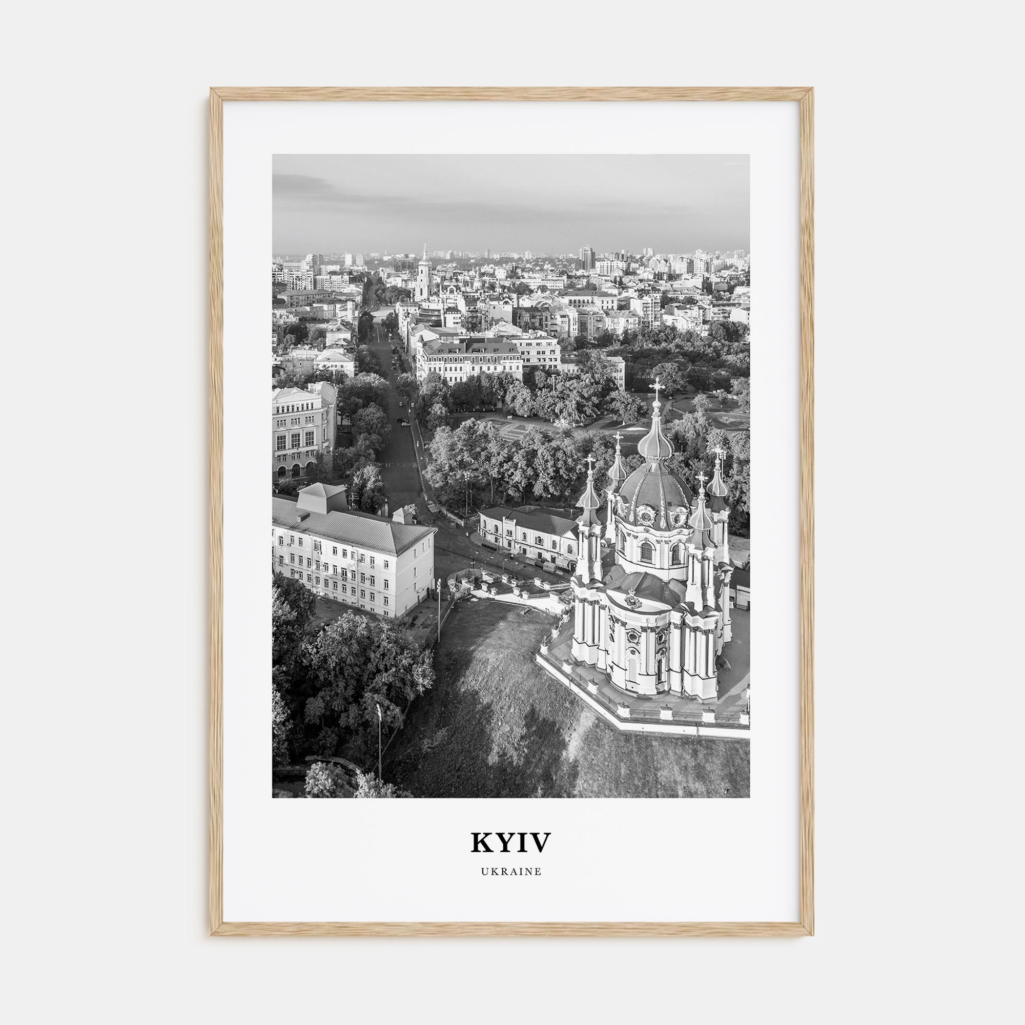 Kyiv Portrait B&W No 3 Poster