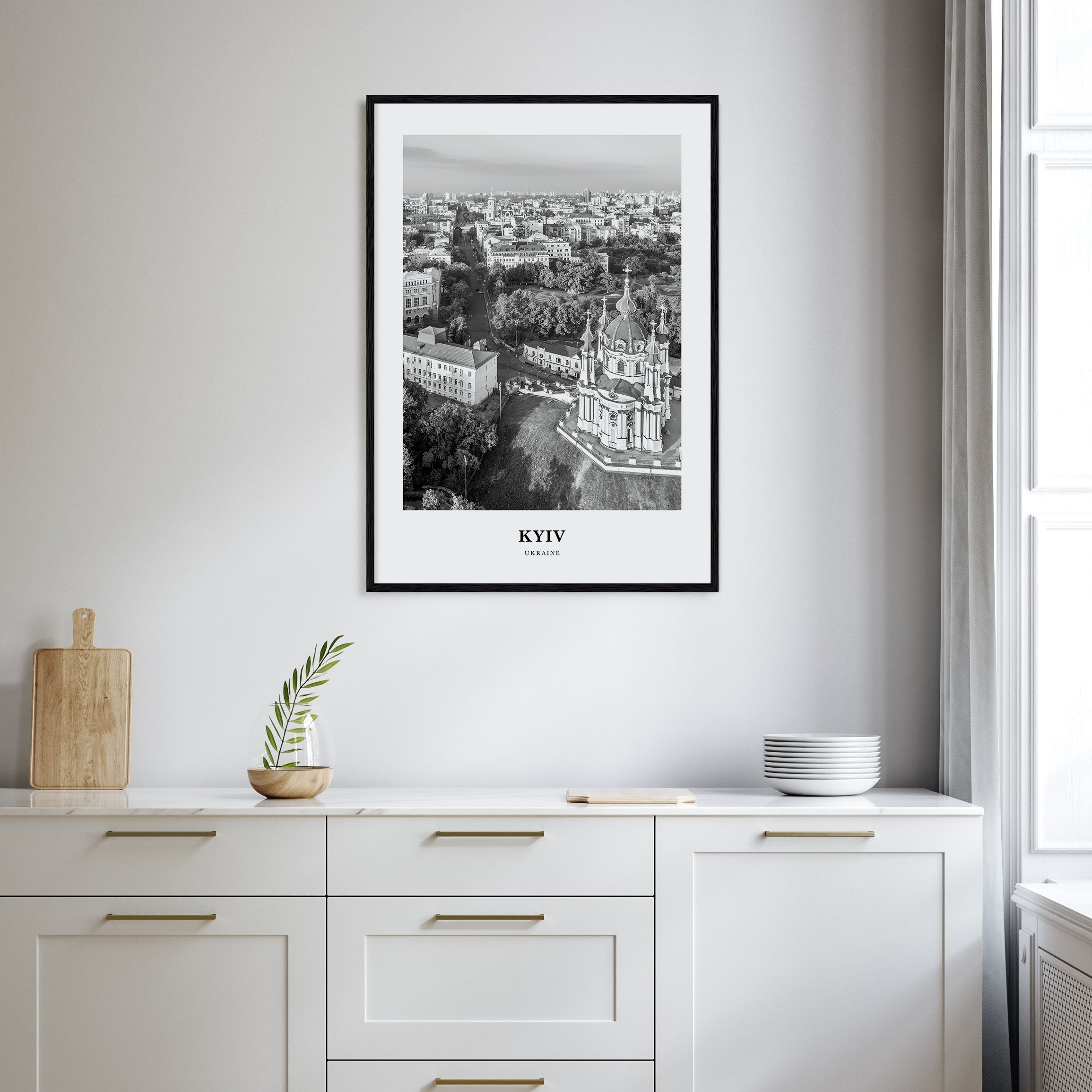 Kyiv Portrait B&W No 3 Poster