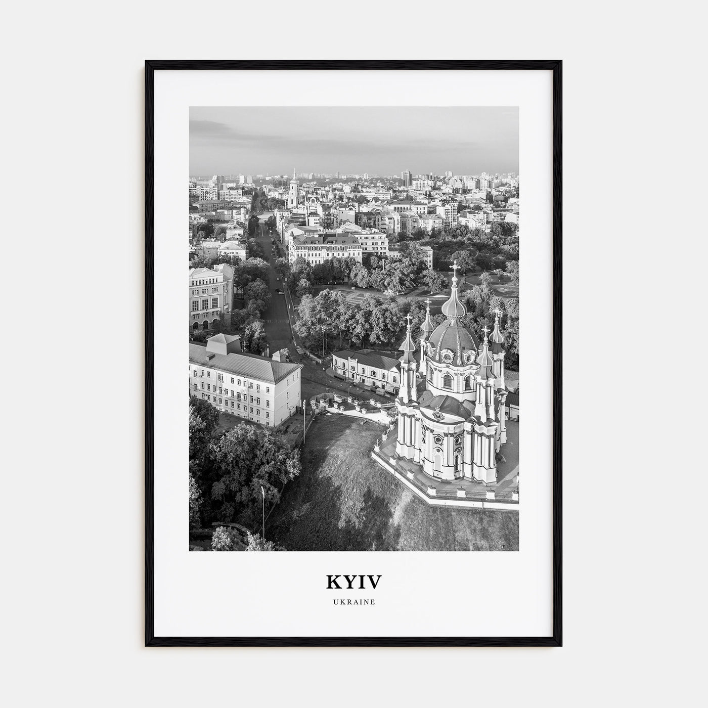 Kyiv Portrait B&W No 3 Poster