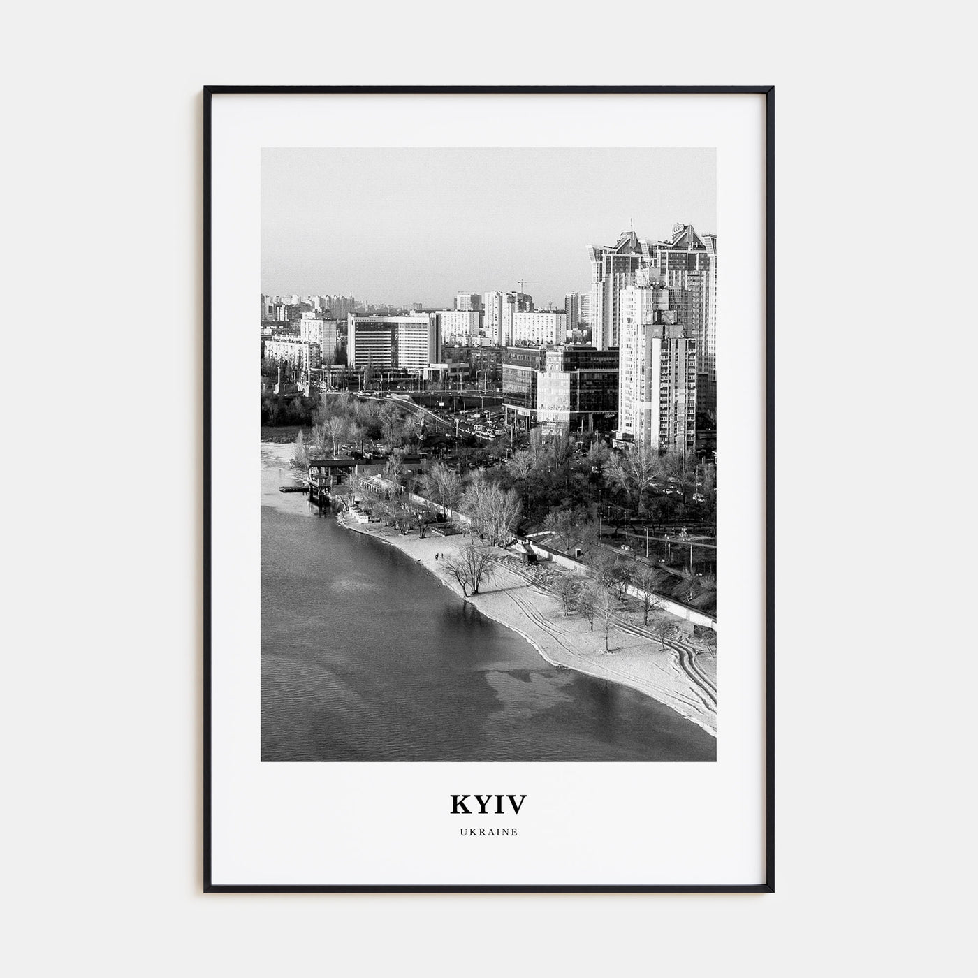 Kyiv Portrait B&W No 4 Poster