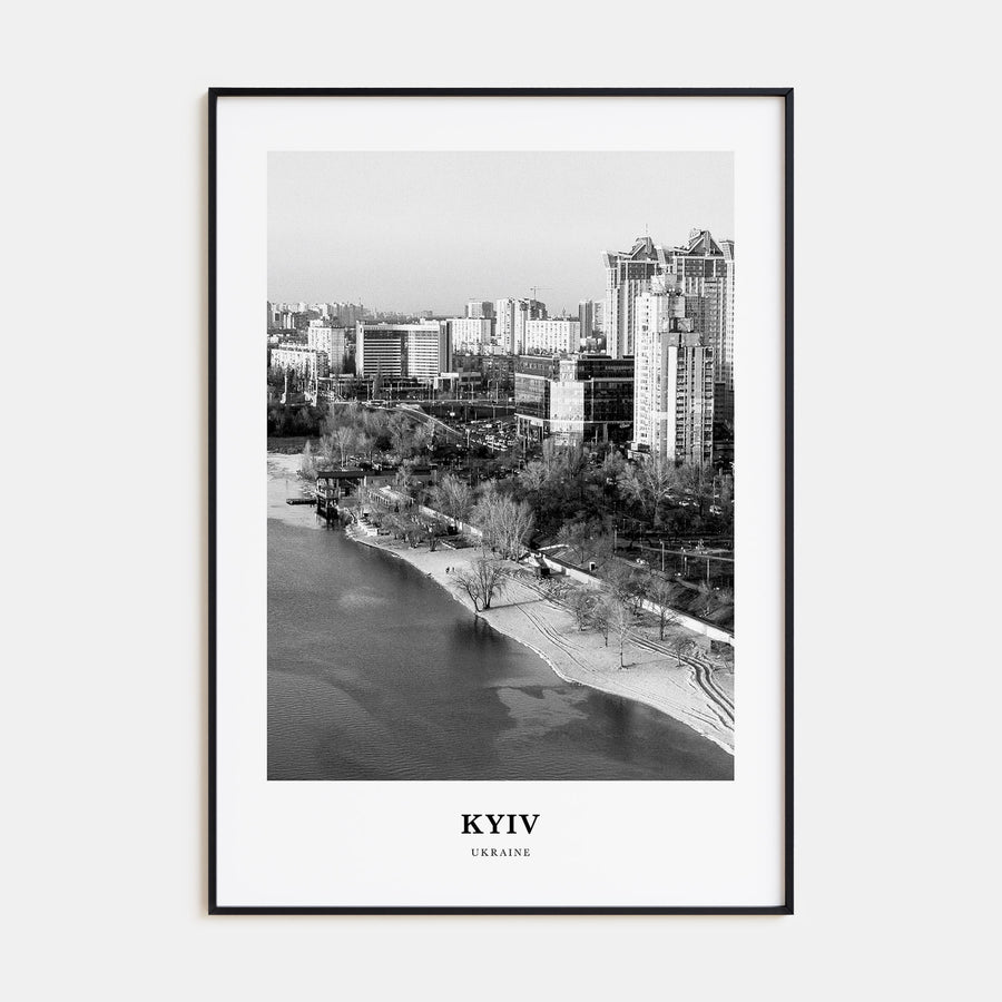 Kyiv Portrait B&W No 4 Poster