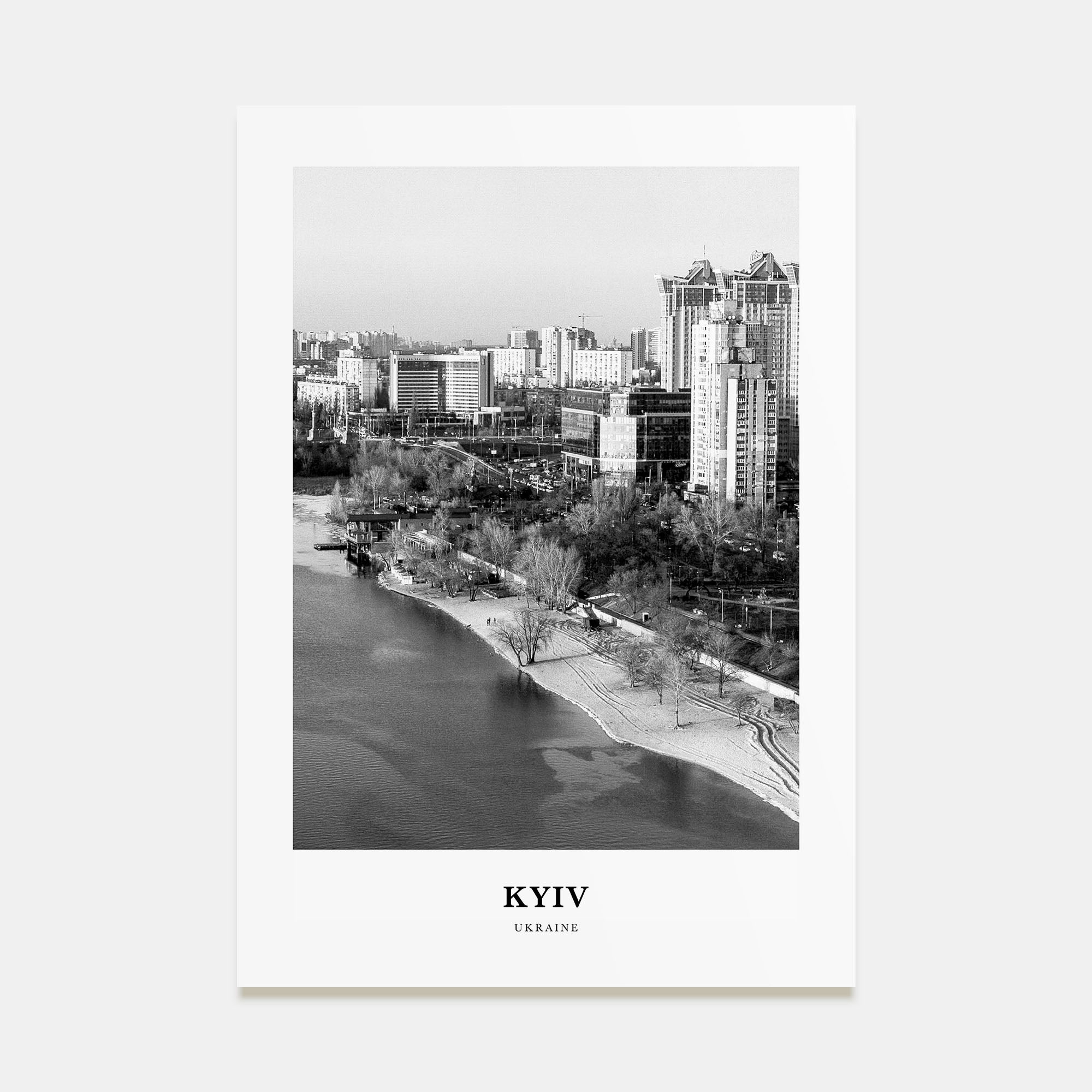 Kyiv Portrait B&W No 4 Poster
