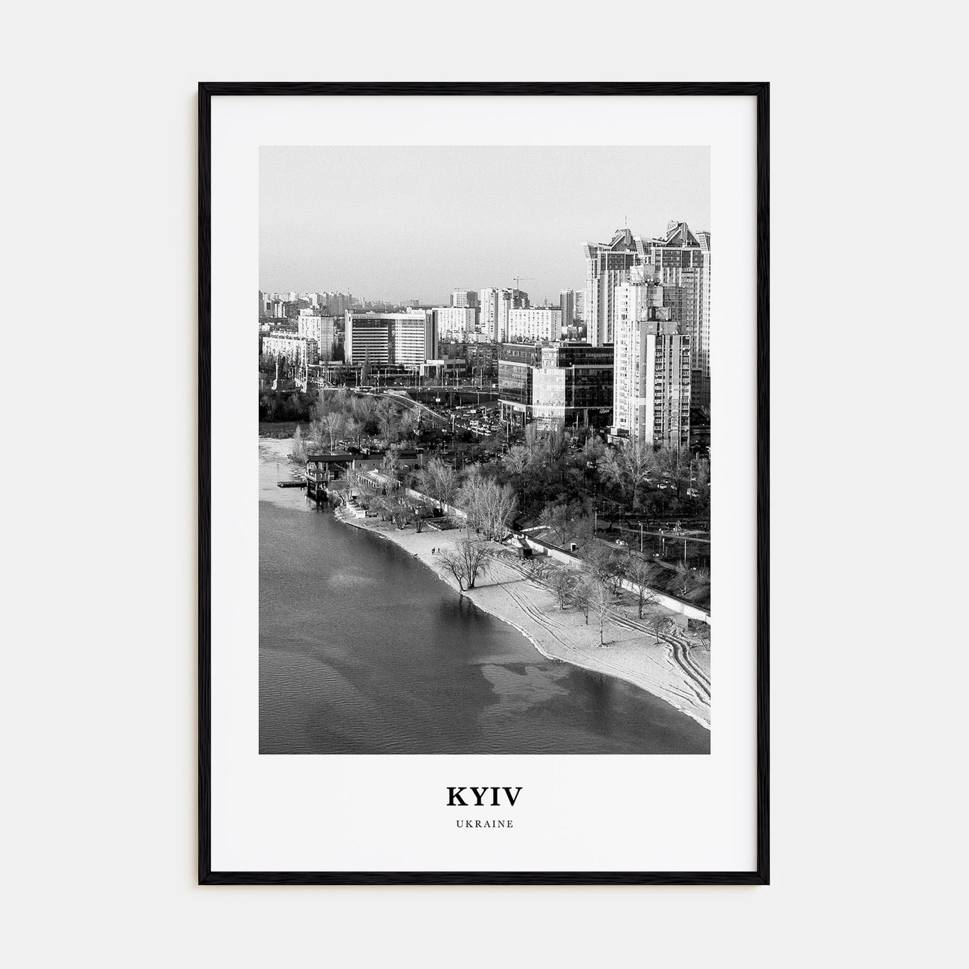 Kyiv Portrait B&W No 4 Poster