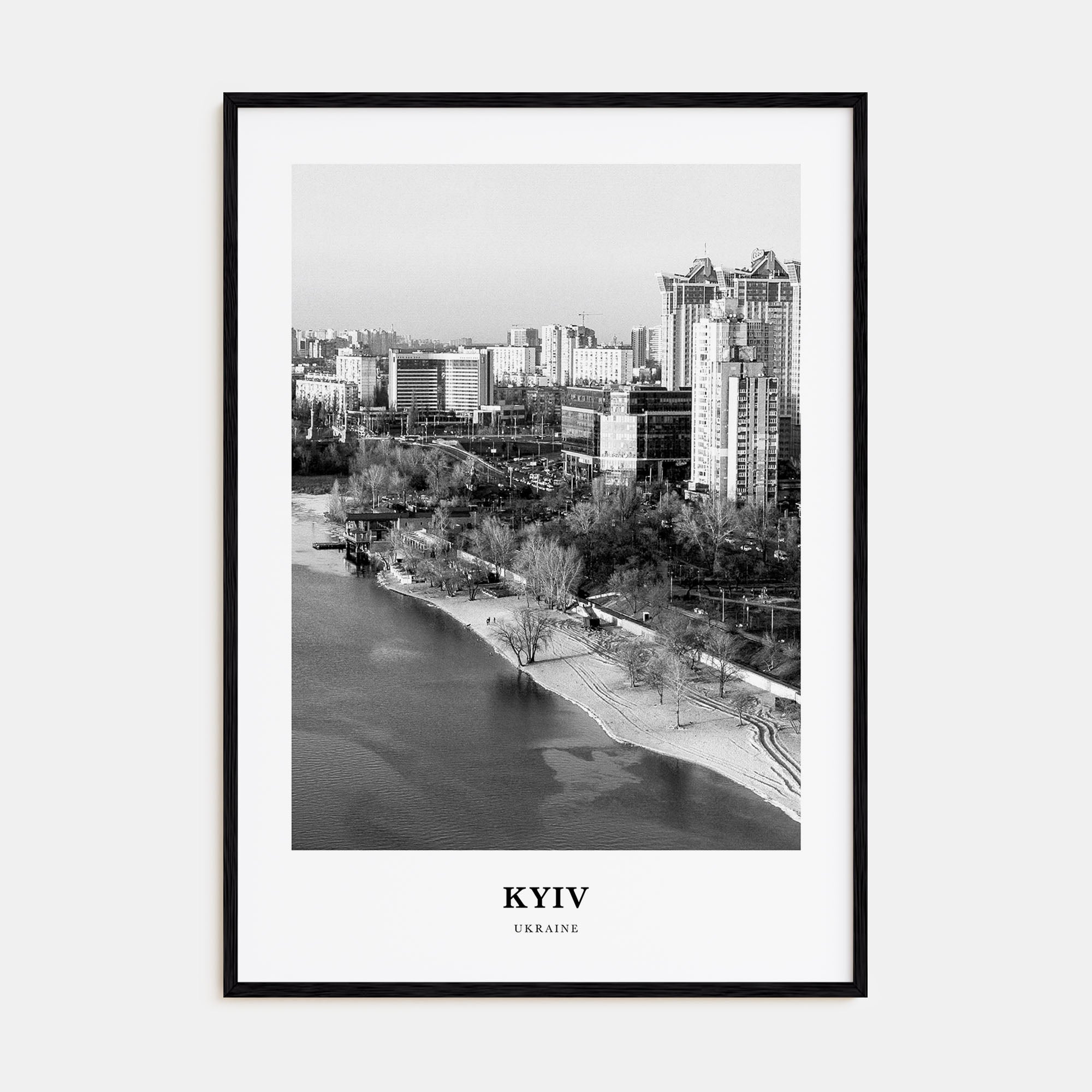 Kyiv Portrait B&W No 4 Poster