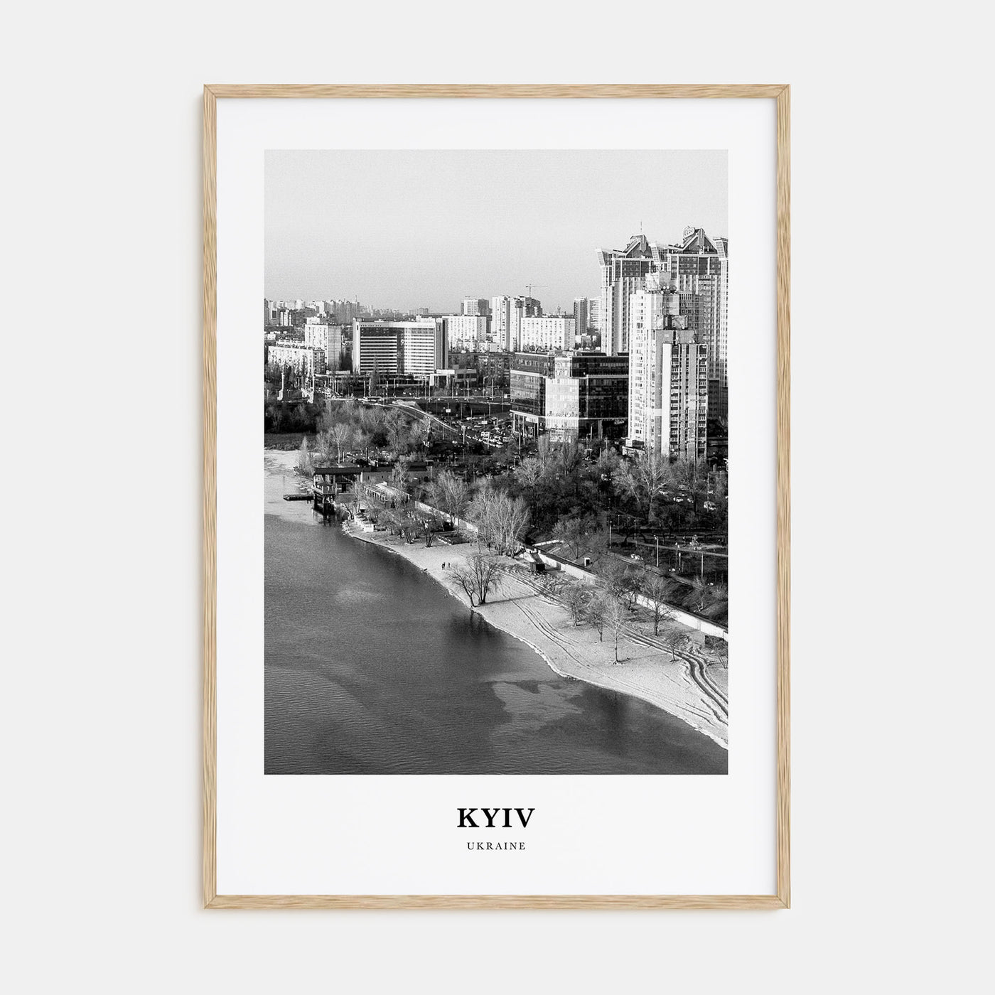 Kyiv Portrait B&W No 4 Poster