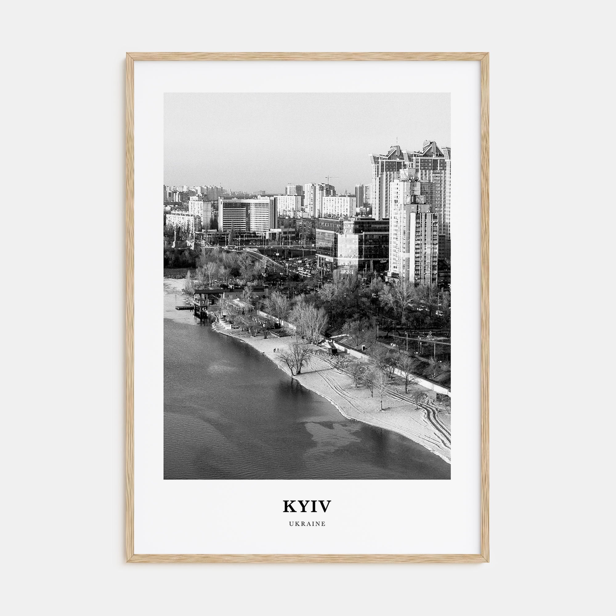 Kyiv Portrait B&W No 4 Poster