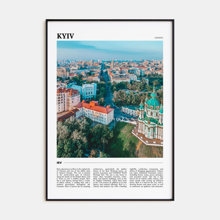 Kyiv Travel Color Poster